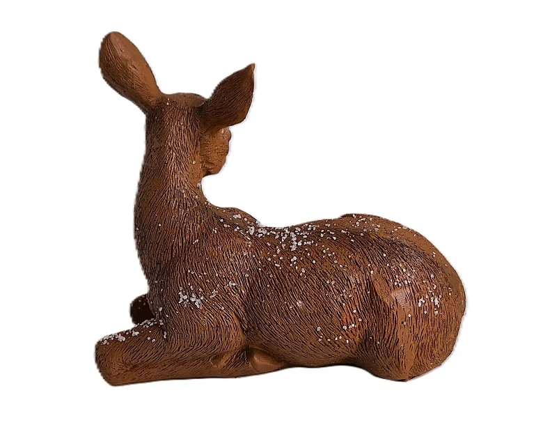 Srna sedící 13 cm, zimní hnědá (KK)