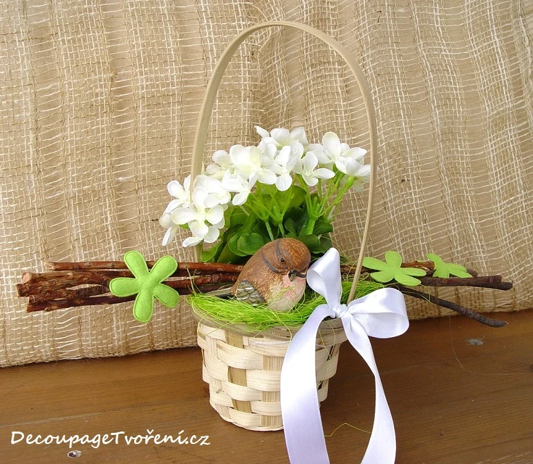 Fialky 20 cm svazek 11 ks, bílá