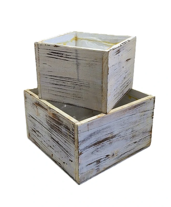 Zásuvka 15 cm patina bílá (kroužek)