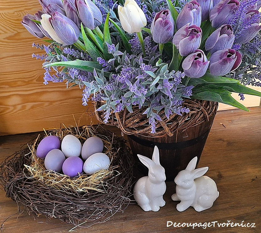 Vejce 6 cm pastel fialová, 6 ks