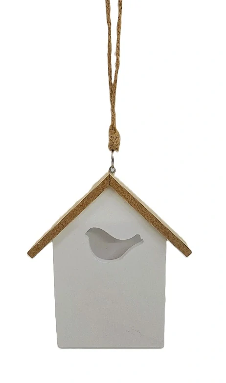 Domek 14,5 cm květinový, ptáček