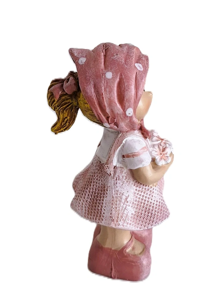 Děti 8,5 cm květinové, děvče (růžová)