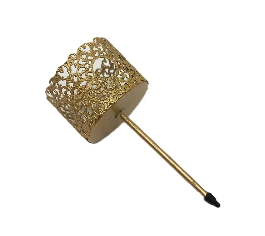 Držák svíček Ø 5,2 cm krajka, šampáň