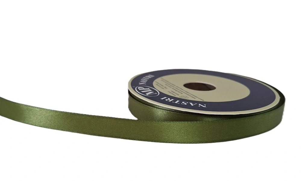 Stuha taftová 15 mm x 2 m, olivová
