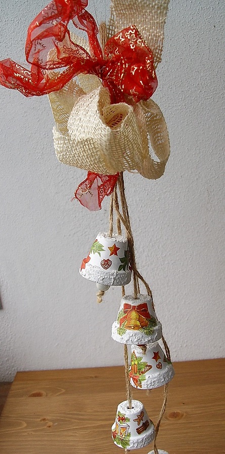 Závěs 60 cm, sváteční zvonky