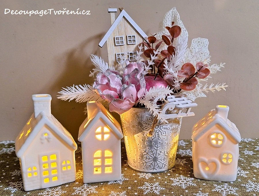 Domek 14 cm, dvoupatrový