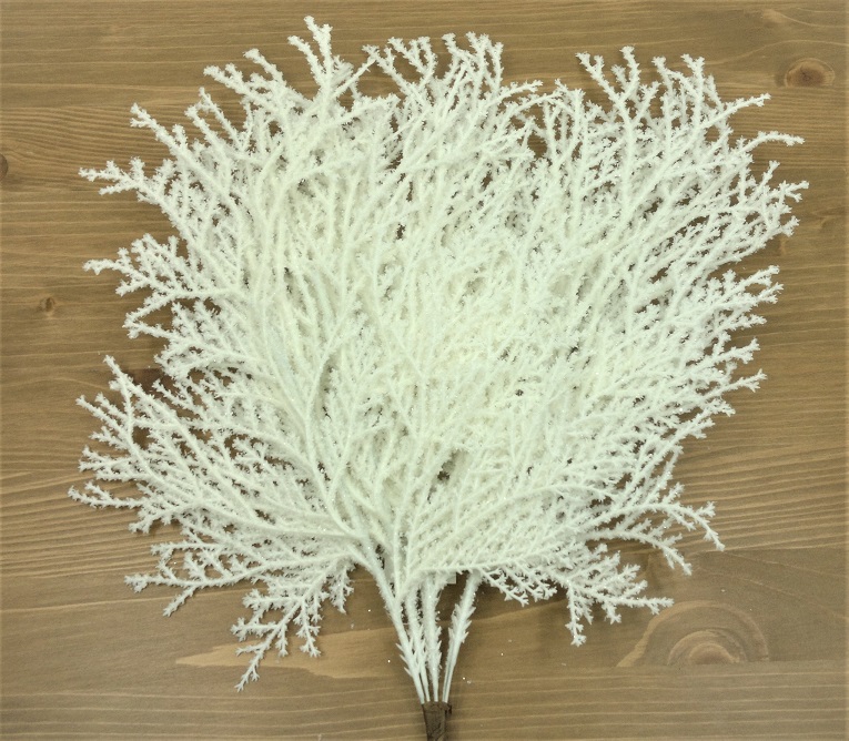 Cypřiš 43 cm bílá, sníh