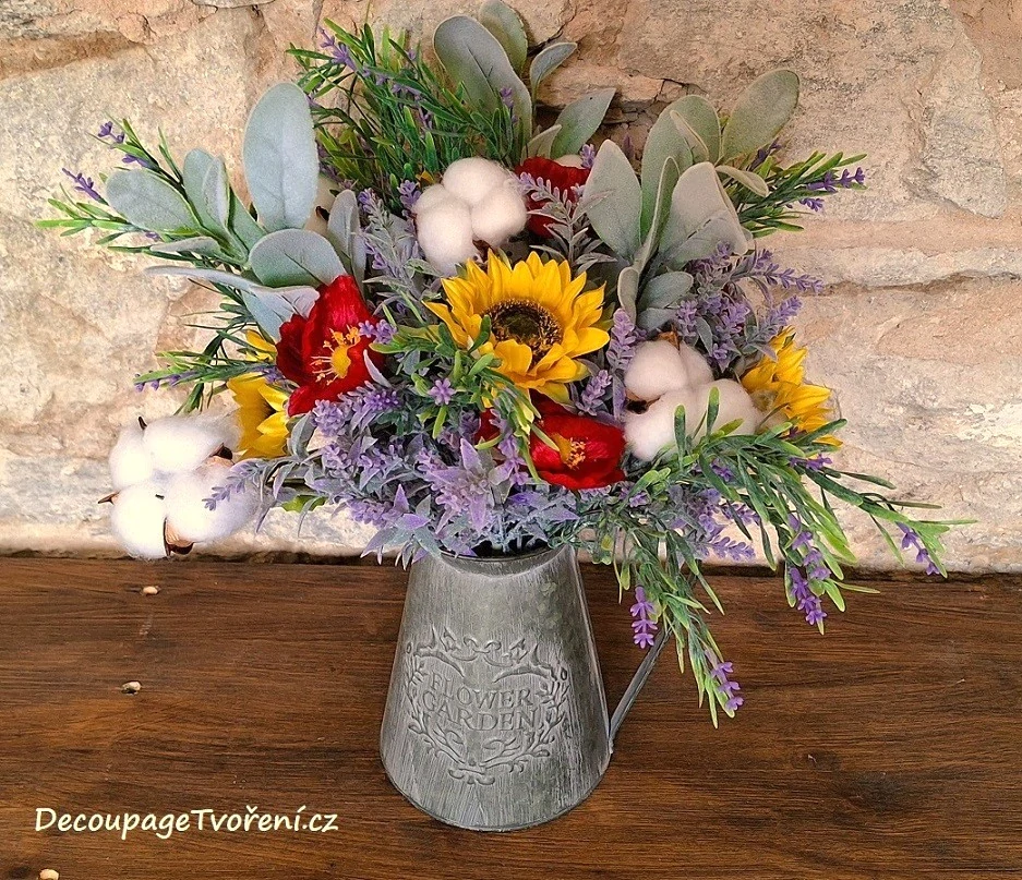 Slunečnice 28 cm/Ø 9 cm svazek 6 ks,  žlutá (5104)