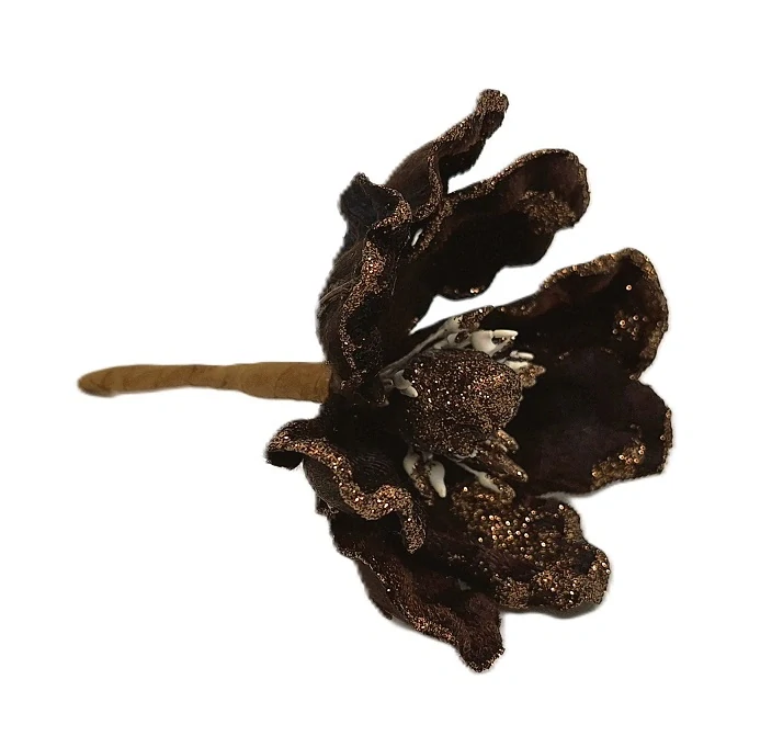 Čemeřice 15 cm čokoláda (třpytky)