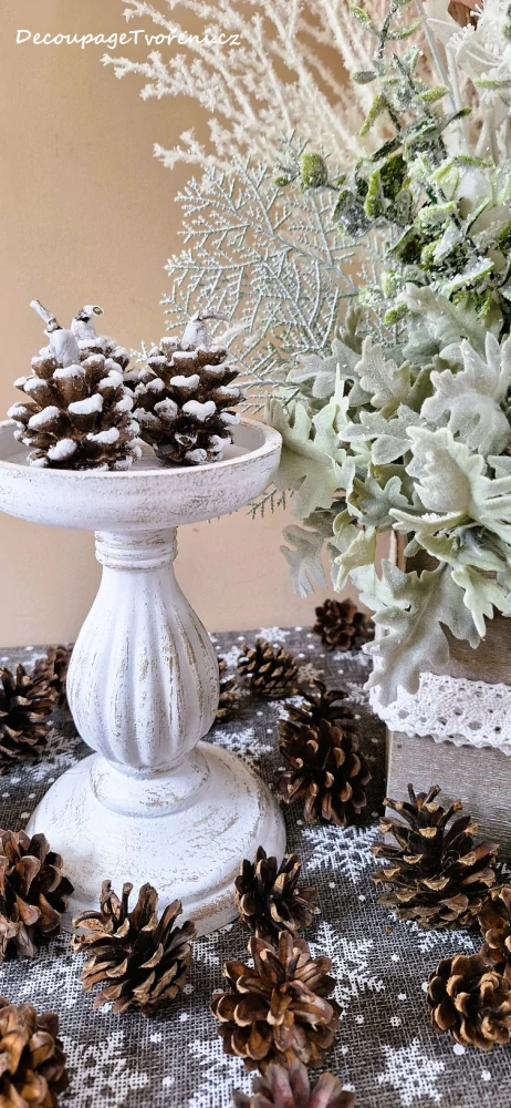 Svíčka šiška mini 45x40 mm, 3 ks