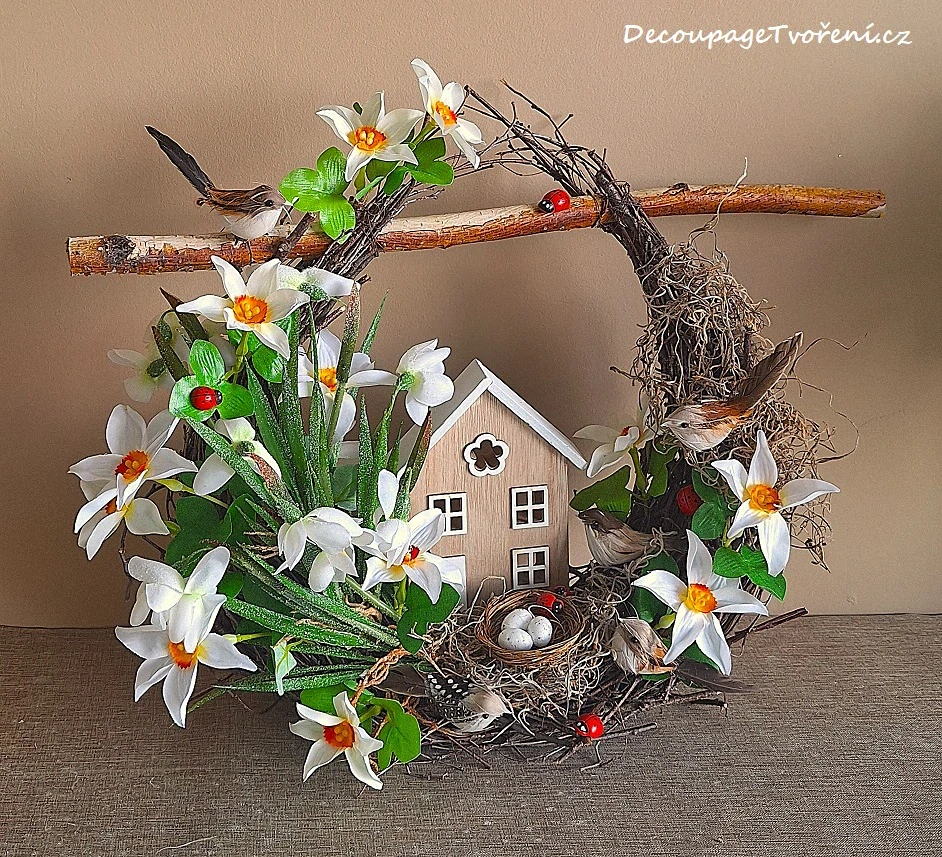 Věnec 28-30 cm, bříza