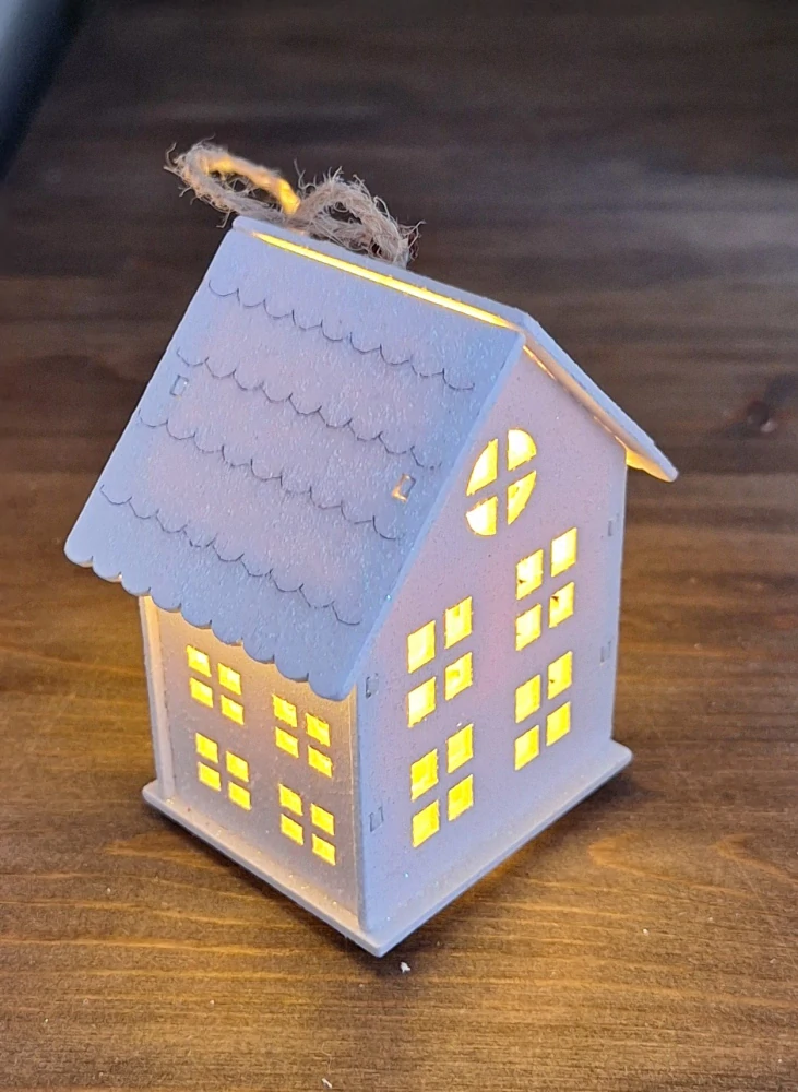 Domek 7 cm LED, zmrazky