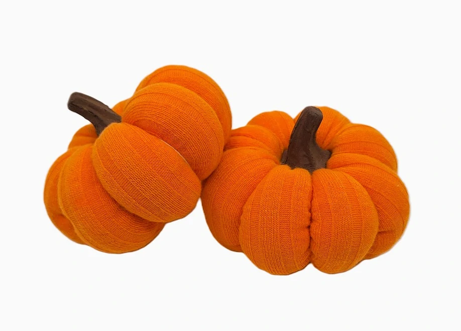Dýně 10 cm textil, oranžová