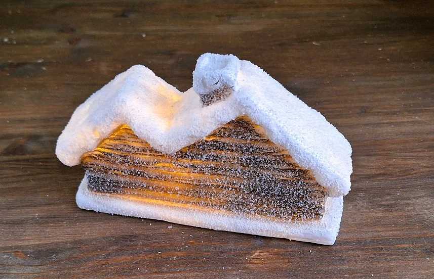 Chaloupky 16 cm, sněhové