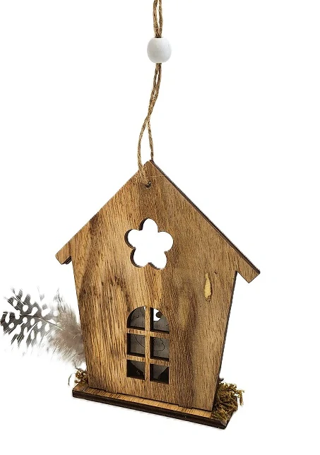 Domek 13 cm velikonoční, přírodní