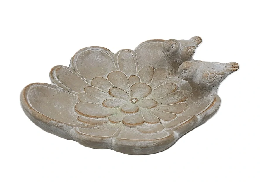 Pítko 28 cm s ptáčky, okvětní lístky