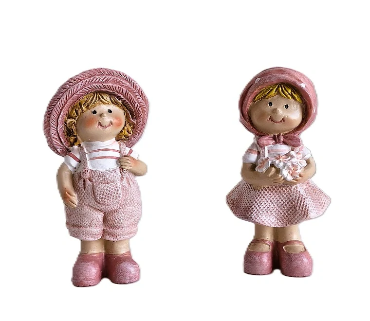 Děti 8,5 cm květinové, děvče (růžová)