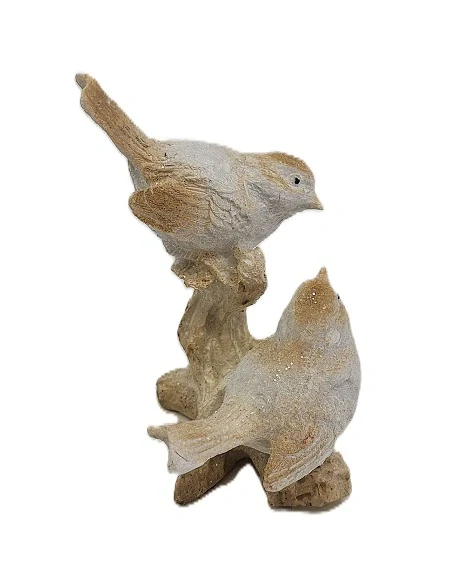 Ptáčci 13 cm na větvičce, bílá