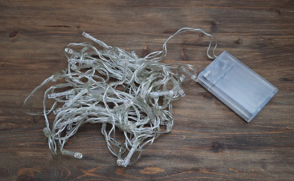 LED světelný řetěz 7,5 m, 50 žároviček