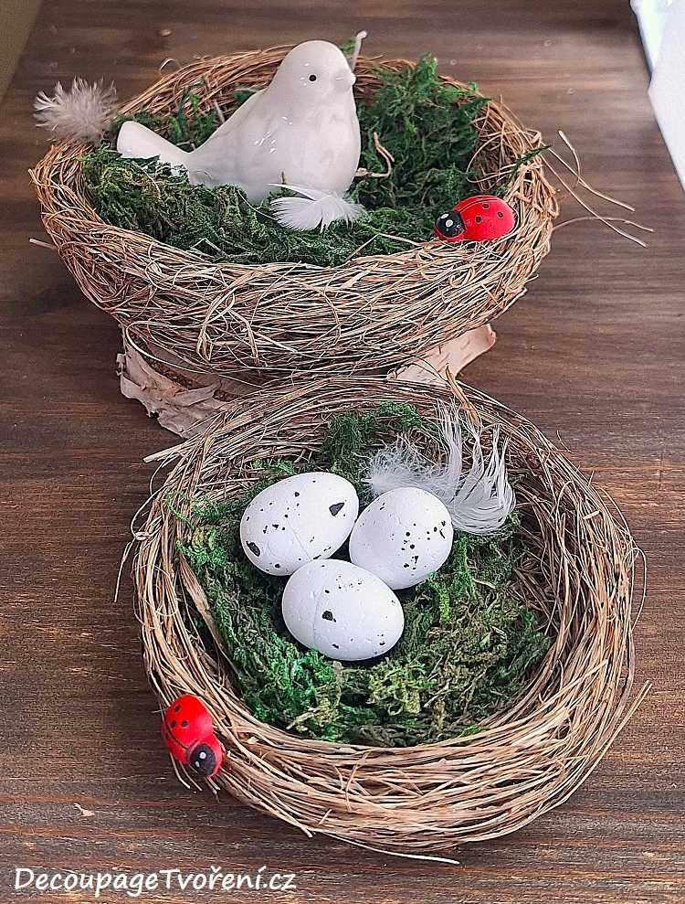 Ptáček 6,5 cm porcelán, bílá (CMD)