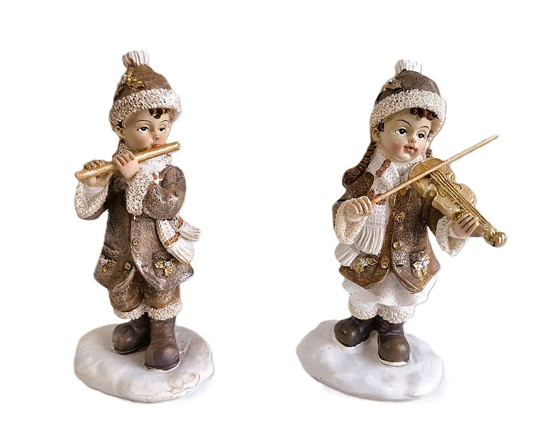 Hudebníci 12 cm, děvče housle
