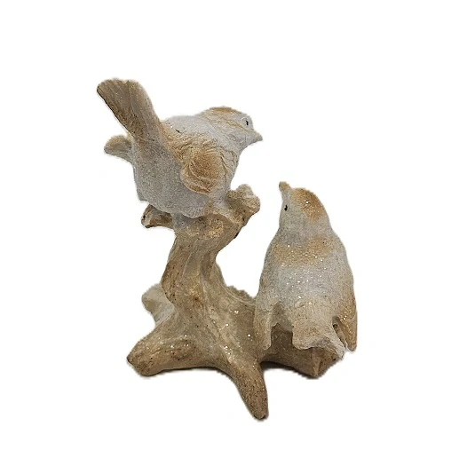 Ptáčci 13 cm na větvičce, bílá