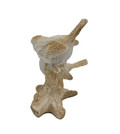 Ptáčci 13 cm na větvičce, bílá