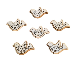 Holubice 4 cm výsek, 6 ks