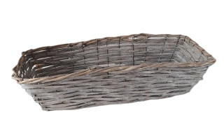 Truhlík 55 cm bambus, šedá (II. jakost)