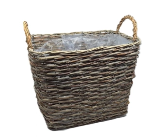 Truhlík/koš 40x30x32 cm s uchy, proutěný