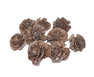 Květ Cedar Rose (ojíněné), 5 ks