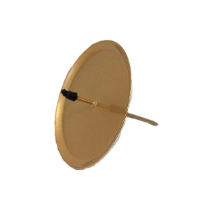 Bodec Ø 7,5 cm s okrajem šampan/lesklá, 1 ks