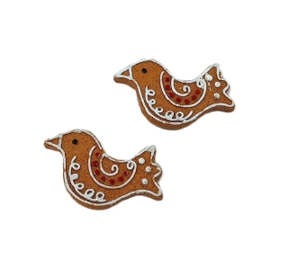 Perníček 5 cm ptáček, 2 ks