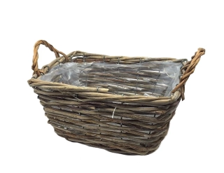 Truhlík s uchy 23x20 cm vrba, přírodní