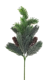 Chvojí 60 cm, jedle a šišky X2