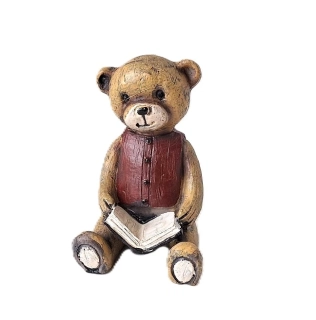 Medvídek s hračkou 8 cm, kniha