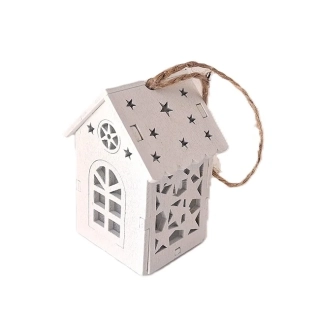 Domek 7,5 cm LED, hvězdy