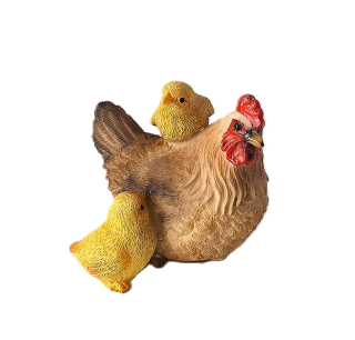Slepice s kuřátky 8,5 cm