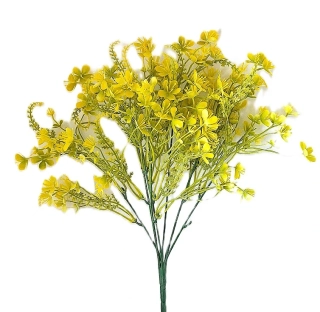 Zeleň 37 cm drobné kvítky, žlutá