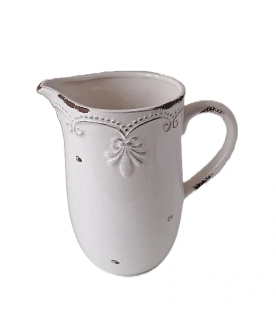 Džbán 19 cm Vintage, bílá