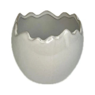 Miska skořápka 14 cm, bílá (hladká)