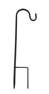 Kovová podpora Plant 40 cm s úchytem, černá