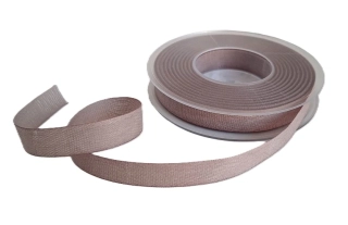 Stuha plátnová 15 mm x 2 m, světlá šedá