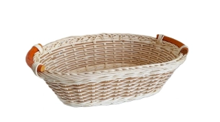 Ošatka 30 cm ovál, krémová/latté (pedig)