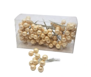 Bobule 10 ks/bal., perleť latté