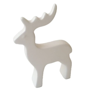 Sob 15 cm porcelán, bílá