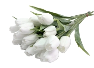 Tulipán 40 cm, bílá (A105)