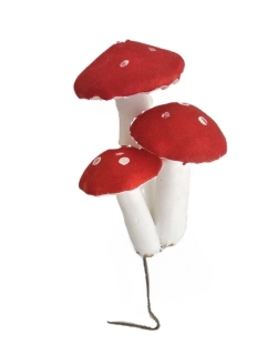 Muchomůrky 10 cm, zápich/X3