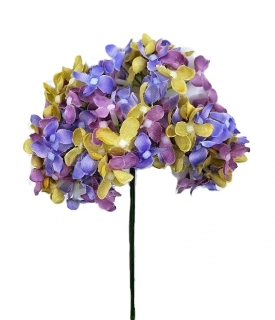 Hortenzie 25 cm svazek 6 ks, mix pastel