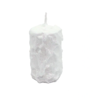 Svíčka 45x80 mm, sníh